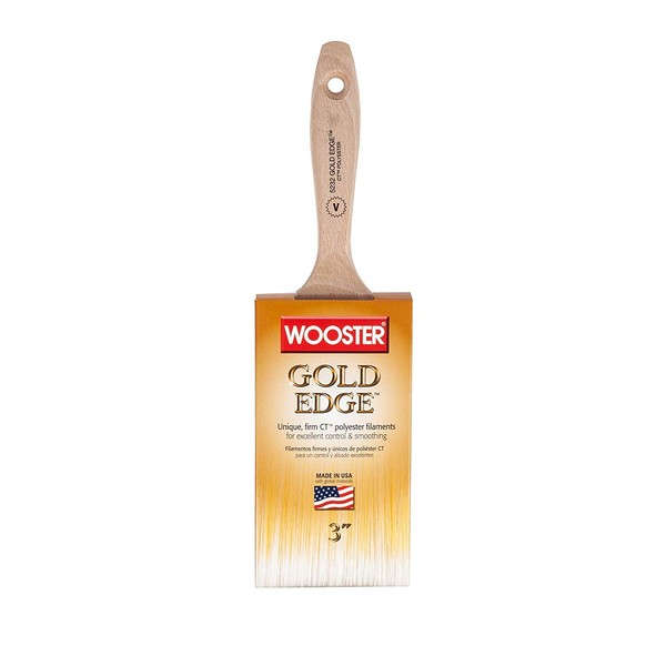 Wooster Brush E5232-3 Gold Edge Varnish Paintbrush, 3-Inch Size
