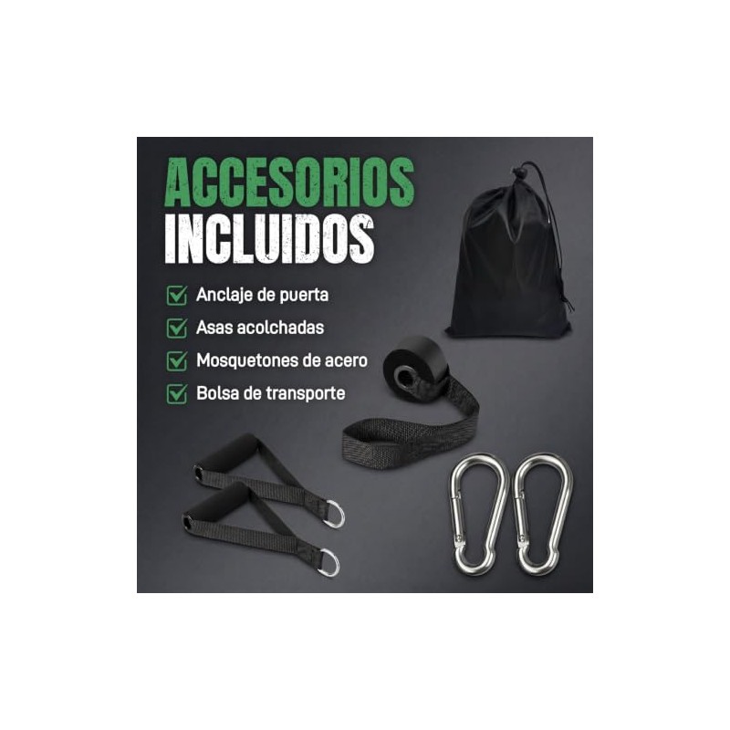Bandas de Resistencia para Ejercicio Set de 9 Piezas, Ligas