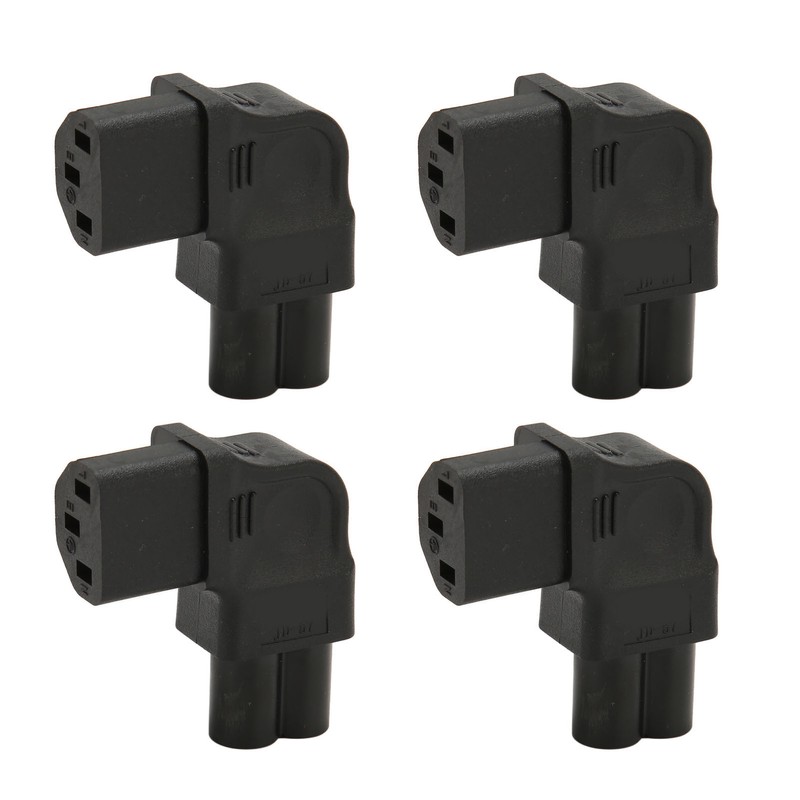 IEC320 C6 to C13 Power Adapter 90 Degree 2.5A‑10A 250V