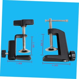 Gadpiparty 1PC Sturdy Metal Table Clip Thickened Round Buckle Desktop Holder Fixed Base for Home Dorm Store Use Durable Iron Multi Purpose Clip Firm Grip Design