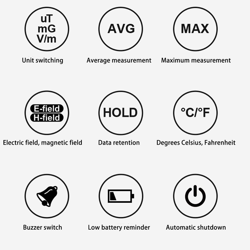 Emf Meter, Emf Detector, Emf Reader Emf Meter High Accuracy