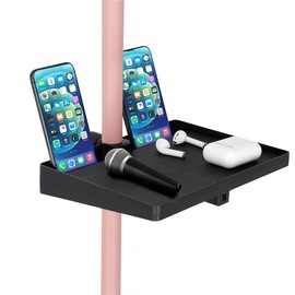koolehaoda Sound Card Tray, Universal Microphone Stand Tray, Can be installed on diameter 12-22MM on Rod Holders,for Most Mic Stands,Light Stand, for Stage, Live Streaming, (8.3" x 6.3")