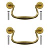 Fuxxer® 2 x Antique Drawer Handles Folding 99 x 50