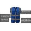GOGO Safety Vest Reflective Vest with 9 Pockets & Zip,