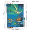 GLXPOG Aurora Borealis 5D Diamond Painting Picture Set, Snowy Mountains