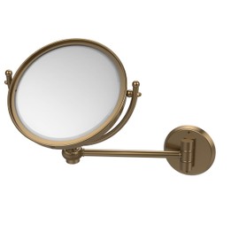 Allied Brass WM-5T/5X-BBR 8 Inch Wall Mounted 5X Magnification Make-Up Mirror, Brushed Bronze