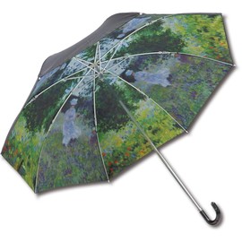 Upower AU-02512 Famous Paintings Folding Umbrella (For Rain or Shine), Monet "Walk"