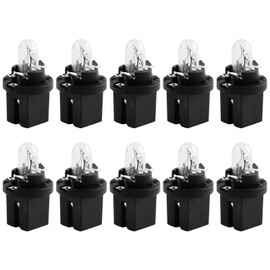LEMLIN 10 Pieces Dashboard Bulbs, DC 12V 2W 30MA Bulbs Set for Car Dashboard Lighting, Generic Bulb with Direct Connection, Easy Installation