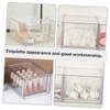 BUGUUYO Drawer Storage Bin Plastic Organizer Storage Box for Desk