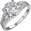 2CT Popular Engagement Ring Sterling Silver NSCD Simulate Diamond for