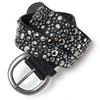 Caspar GU248 Women's Wide Belt Waist Belt with Rivets and
