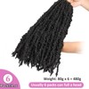 Samtress 20 Inch Natural Black Butterfly Locs Crochet Hair 6