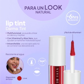 Yiyi Beauty By Lesslie Polinesia YB0004-00 Tinte para labios Darma Tint Love, 1 Unidad