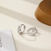 Viromy Women's Hoop Earrings, Ring Earrings, No Metal Allergies, Fold,