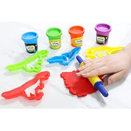 Toyland® Glow In The Dark Dinosaur Dough Set - Creative Toys - Dinosaur Toys - Age 3+