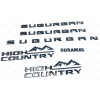 General Motors 6Pcs Gloss Black 2021-2025 Suburban High country Duramax