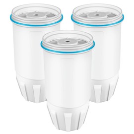 Water Filter Replacement for ZERO Pitchers and Dispensers ZR-001 ZR-017 ZR-004 ZP010 ZD-018 ZS-008, Reduce Lead, 0 TDS, 3 pack