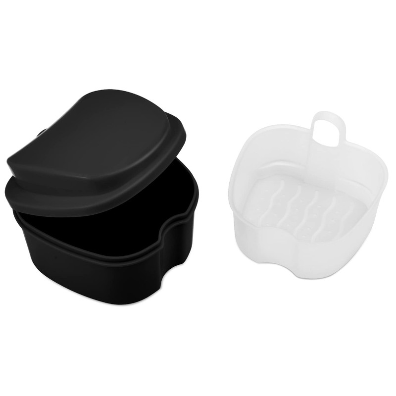 Annhua Denture Cup Retainer Cleaning Case Denture Soaking Container With