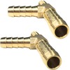 2pcs Brass 5/16'' Hose Barb Tee T 3 Way Union