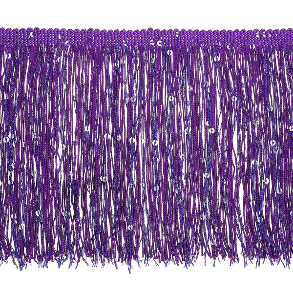 uxcell 5.47 Yard of 15cm/6" Sequin Fringe Trim Sparkling DIY