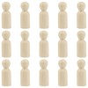 FERCAISH Pack of 15 DIY Wooden Figures for Painting, Toy