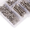 300Pcs M3 Hex Screws Nuts Set with Storage Box Uniform