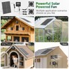 25W Solar Fan for Chicken Coop with Battery, Solar Exhaust