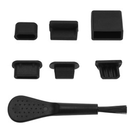 ECSiNG 61pcs USB Dust Cover Port Plugs Set Cover Kit for USB-A Female & Male Port Covers, Type-C Female & Male Port Covers, Micro USB Female Port Covers, HDMI Port Covers, Black