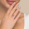 LUSTRE AND LIGHT Natural Malachite Oval Stackable Ring for Women