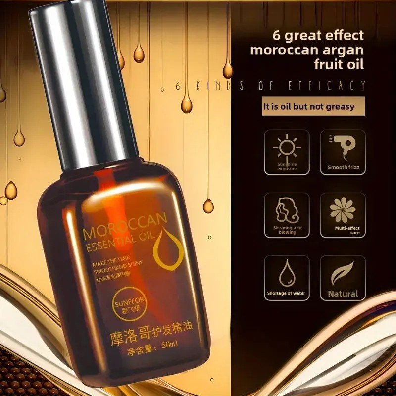 Aceite Esencial Para El Cuidado Del Cabello Marroquí