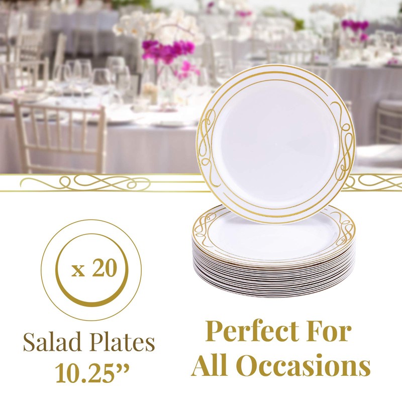 Silver Spoons Fancy Side Plates | 20 pc | Heavy