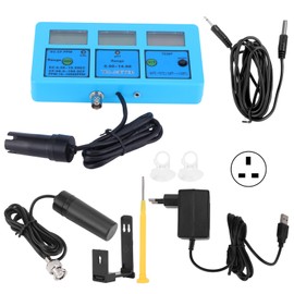 5 in 1 Multifunction PH/Temp/EC/CF/TDS Meter Water Quality Tester Detector MonitorUK Plug 230‑240V