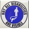 Egl Not All Disabilities Are Visible Handicap Sticker Vinyl Decal