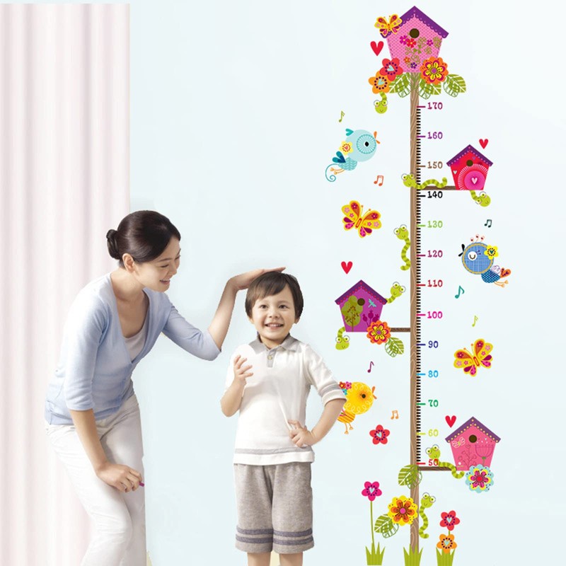 Generic Bird's Nest Height Meter Wall Sticker Height Measurement Sheet