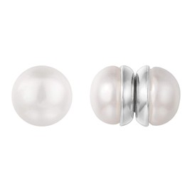 Vogem Pearl Magnetic Earrings for Women 10 mm Magnetic Earrings Girls Without Pierced Ears Magnetic Stud Earrings Clip Earrings Fashion Jewellery, Simulated Pearl, Created Pearl