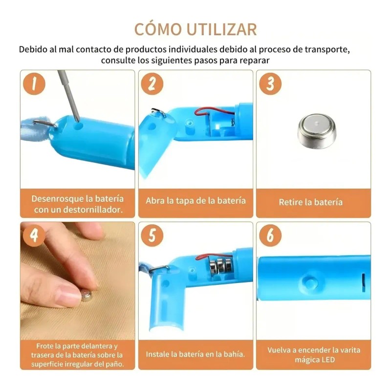 24 Piezas Varita Luz Led Baston Luminoso Collar 21cm
