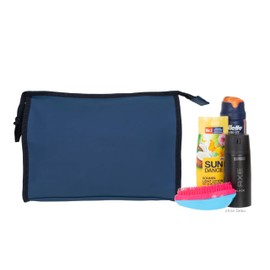 Kulturtasche aus Plane Washbag groß Damen Herren Elephant Hydro Classic wasserabweisend Large Kosmetiktasche Travel Reise Tasche Beautycase Kulturbeutel 4 L 12817 Auswahl + Beutel (Dark Blue (2))