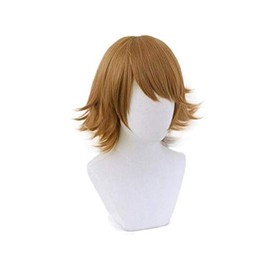PWEINCY Chihiro Fujisaki Cosplay Wig 12 Inch Short Layered Brown Hair