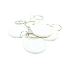 NFC Tag Pendant, 40 x 32 mm, NXP NFC Chip, 180 Bytes, White, Ideal for Device/Profile Control (WLAN, Bluetooth, Apps), Compatible with All NFC Smartphones and Tablets, Pack of 5