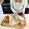 Ever Eco Reusable Linen Bread Bag Zipper Closure (32x40cm) 1
