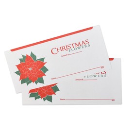 Christmas Flower Offering Envelopes for Church (500)