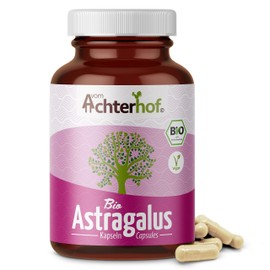Astragalus Organic Capsules, Pack of 180, High Dose with 500 mg Astragalus Root Powder, Tragant Tragacantha Membranaceus Root Powder