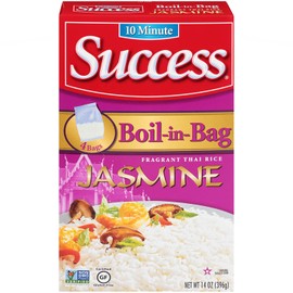 Success Boil-in-Bag Rice, Thai Jasmine Rice, 14 oz Box