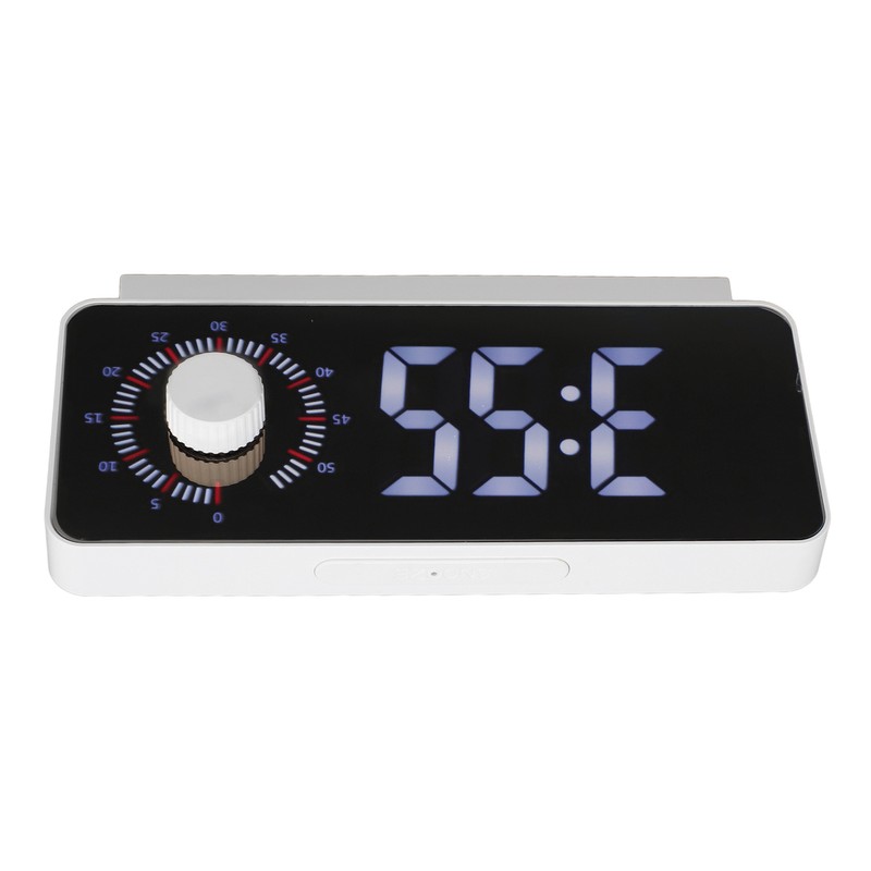 Digital Alarm Clock Rechargeable LED Mirror Alarm Clock -10°C‑50°C Temperature