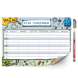 Younikat Wipeable A4 Timetable [German Language Product]