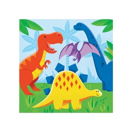 Dinosaur Theme Lunch Napkins - 16 Pcs