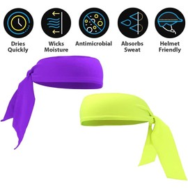 Purple Tie Headband, Sports Head Ties for Men, Women, Ninja, Karate, Tennis, Head Band Bandana Clothing Accessories, Athletic Sweatband, Hair Band for Running, Workout,Basketball