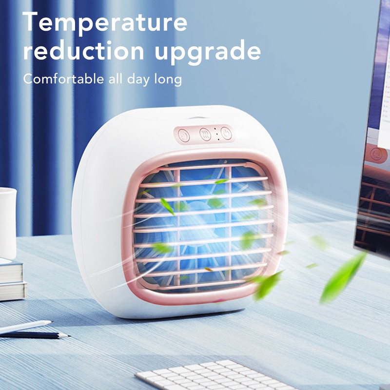 Desk Cooler Fan 3 Wind Speeds USB Charging Small Table
