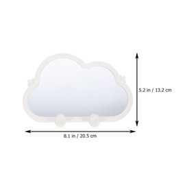 Mobestech 2pcs Cloud-Shaped Desktop Cosmetic Mirrors for Girls Hanging Makeup Mirrors for Home Use High-Definition for Needs
