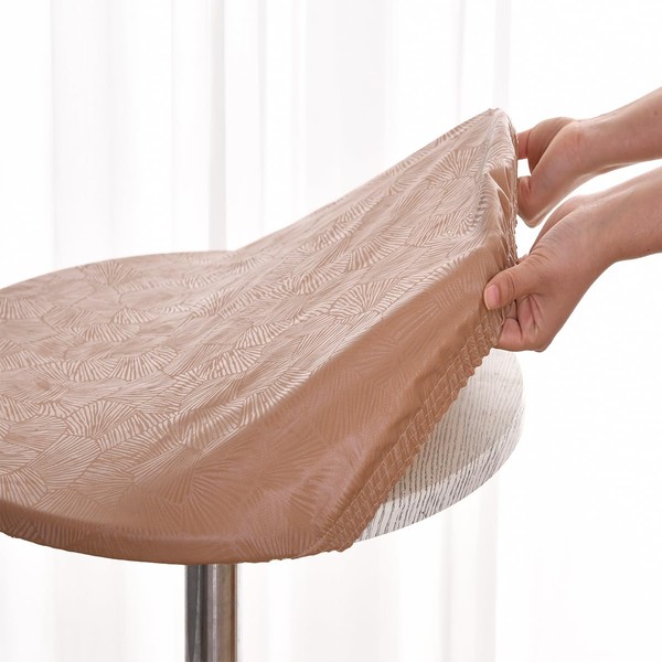 Morbuy Round Outdoor Tablecloth, 70 cm, Plastic Tablecloth, Washable, Coffee